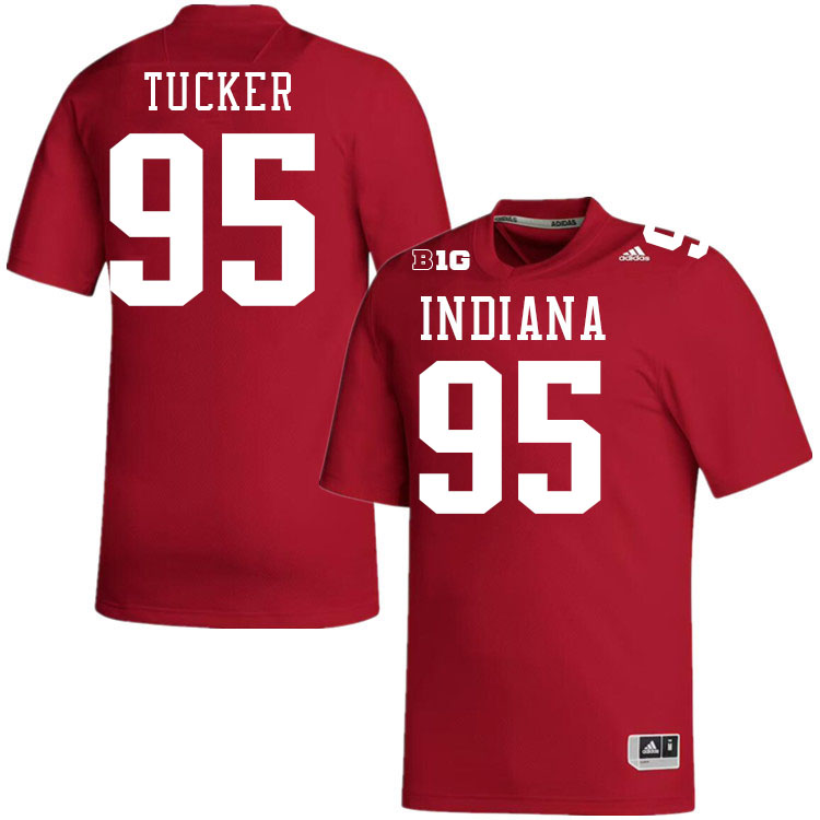 #95 Tyrique Tucker Indiana Hoosiers Football Jeresys College Apparels,Uniforms Stitched-Crimson